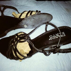 Franco Sarto black leather sandle